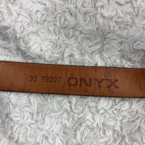 SOLD! VINTAGE Onyx by Brighton Horse Buckle Belt - Picture 8 of 8